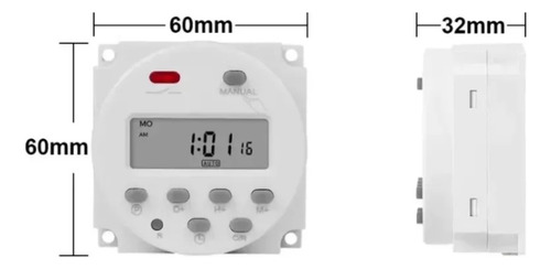 Temporizador Digital Programável Esolar 220v 16a Timer On/of