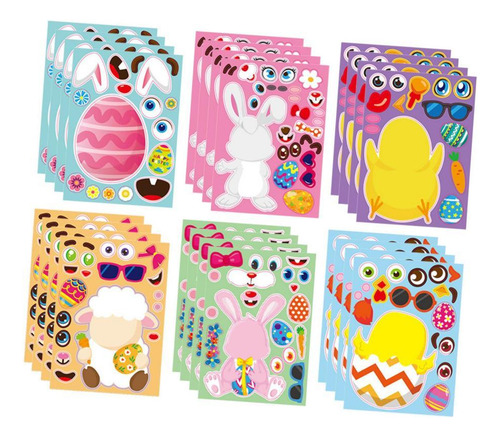 24 Pegatinas Para Hacer Una Cara, Pegatinas Para Juegos De