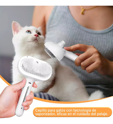 Para Cepillo Vaporizador Gatos Perros Peine Para Mascotas
