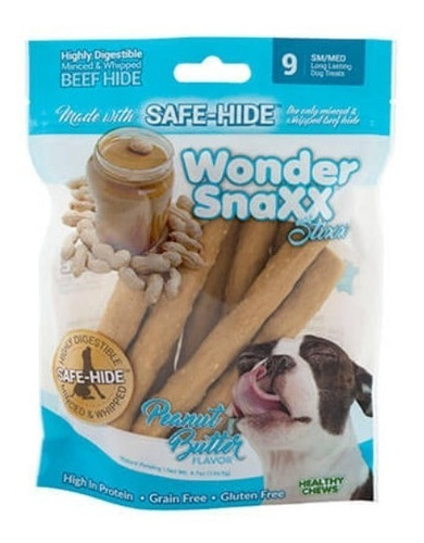 Imagen 3 de 3 de Snack Premio Carnaza Petmate Wonder Stixx 9 Pieza 215 Gr