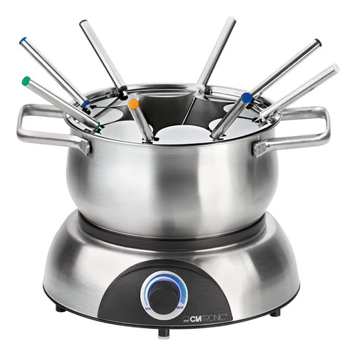 Clatronic Fd 3516 Fondue Eléctrica, 8 Comensales, Acero