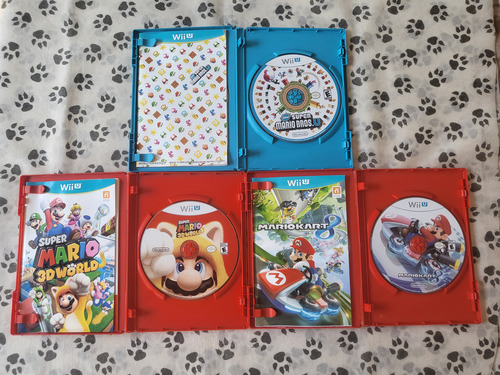 New Super Mario Bros + 3d World & Kart 8 Midia Fisica Wii U (Usado)