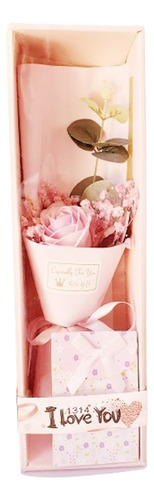 Regalo Rosa Artificial Y Llavero San Valentín Mujer, Novia