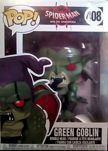 Funko Pop Green Goblin Spiderman Into The Spiderverse