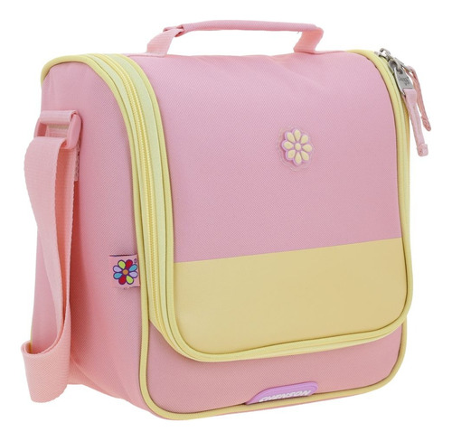 Kit Mochila Lonchera Lapicera Con Ruedas Kawai Chensohg70301 Rosa Claro Mochila Lonchera
