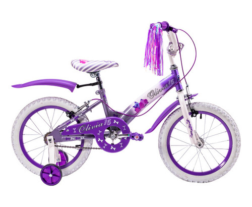 Bicicleta Para Niñas R16 Llantas Aire Y Entrenamiento 