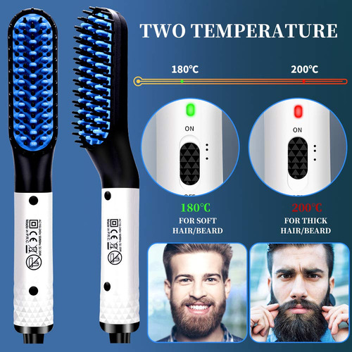 Alisador De Barba, Modelador De Cabelo, Pente Elétrico, Quic