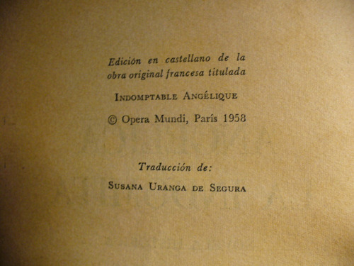 Angelica La Indómita Iv - Golon - V/ Envío (Usado)