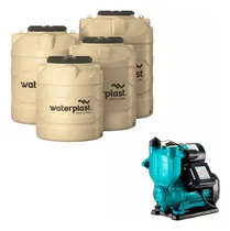 Comprar Tanque Cisterna Soplada 1000lts+bomba Press Regulable 3\u002F4 Hp