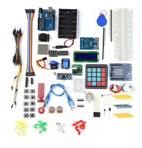 Kit Básico Arduino Uno R3 Compatible para Aprendizaje y Proyectos -  Electronilab