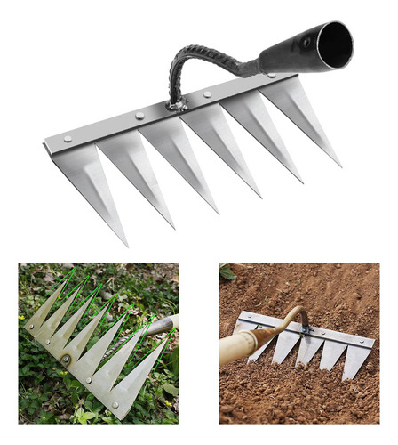 Ferramenta De Ancinho Para Capina 6 Dentes 7 Dentes