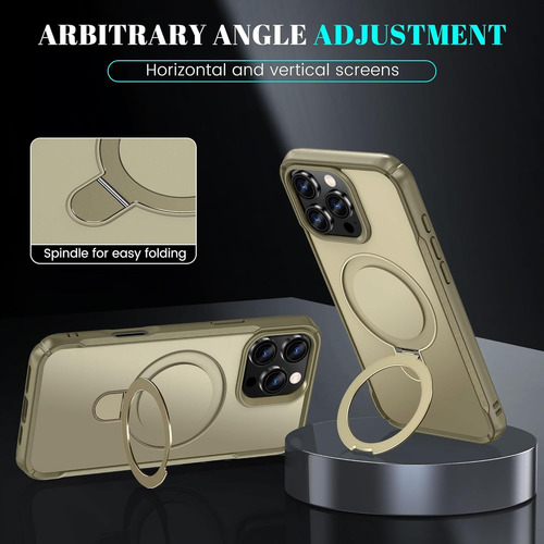 Funda Magnética Anillo Soporte Uso Rudo Para iPhone 12/13/14