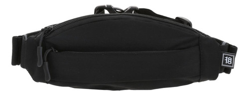 Cangurera Chenson 1870150-3 Unisex, Diseño Moderno Active Color Negro Diseño De La Tela Liso