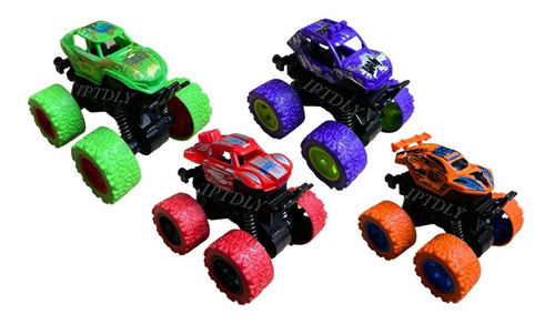 Pack 12 Autos Monster 4x4 Terreno 360° Sorpresas Cumpleaños