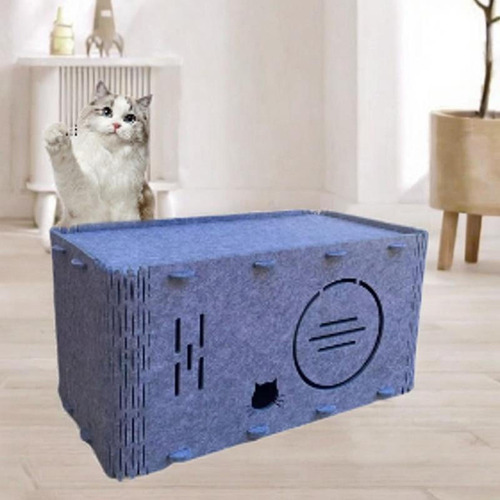 Casa Para Gatos, Para Gatos, Cama Cerrada, Protege Alfombras