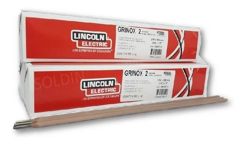 Imagen 1 de 3 de Electrodos Lincoln Grinox 2 3_32 Y 1_8, Importado E308l-16