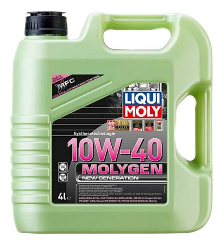 Aceite Liqui-moly 10w-40 Sintético Molygen