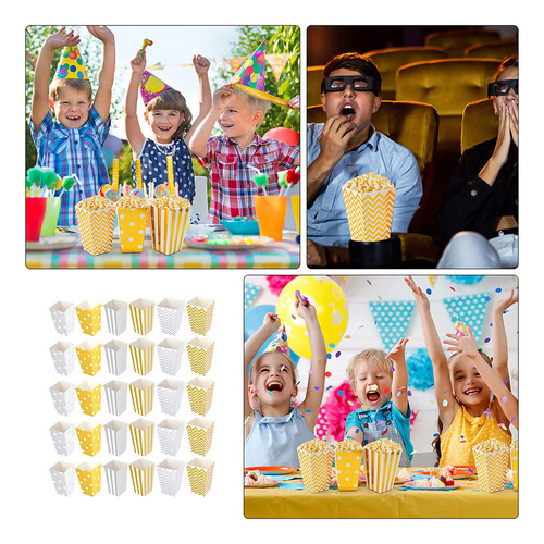 Bolsas Para Palomitas, Caja De Cartón Para Palomitas, 30 Uni