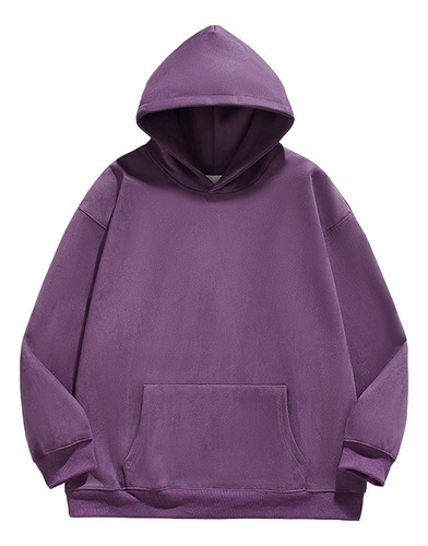Jersey Casual De Manga Larga Con Capucha Y Cuello Redondo A