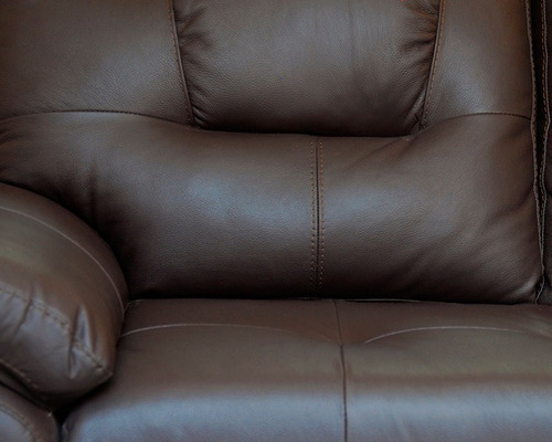 Love Seat De Piel Genuina Toscana Chocolate