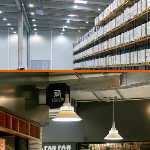 Foco Led Alta Potencia, Luz De Dia Terminado Blanco Base E27 Color de la luz Blanco frío
