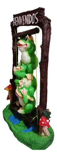 Rana De Columpio Rana De Las 3 Virtudes Jardín Exterior 61cm Tradicional