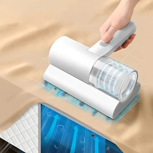 Aspirador Po Elimina Acaros Luz Uv Recarregavel Portatil Usb cor branco