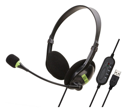 Fone De Ouvido Com Fio Usb De 3,5 Mm Com Microfone Hd Call C