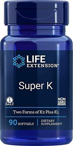 Life Extension K Estupendo Con El Complejo Adcanced K2, 90