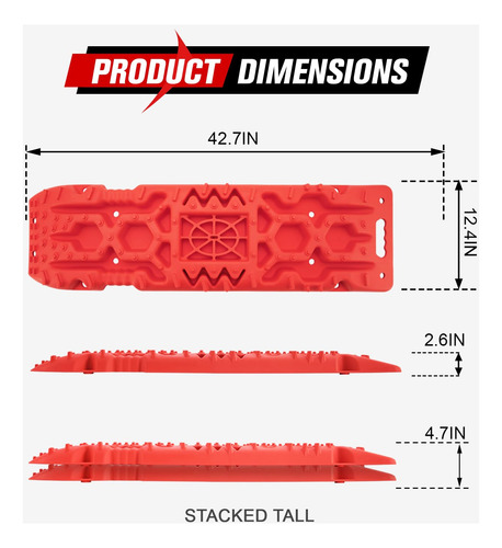 Tablas De Tracción Offroad Fieryred, Tablas De Recuperación