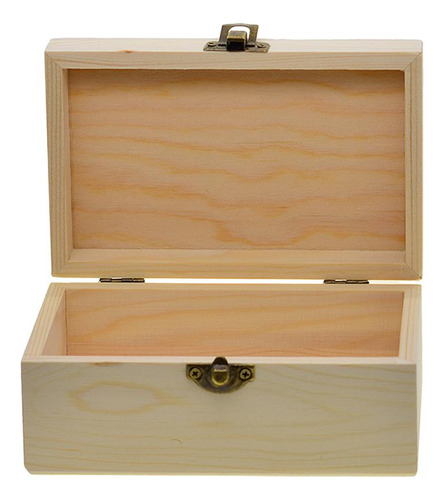 Caja De De Pino Sin Terminar Almacenamiento De Herramientas