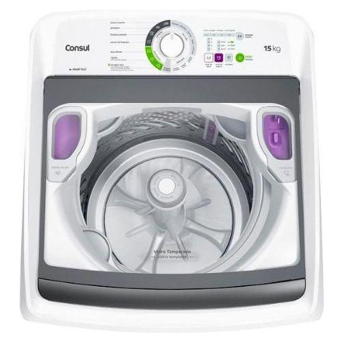 Máquina De Lavar Consul 15 Kg Branca Cwh15ab - 220v