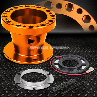 For 240sx 300zx Sentra Maxima Orange Aluminum Steering W Oad