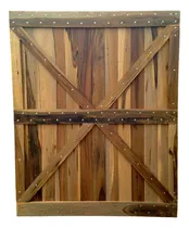 Comprar Portones Modelo Ciego A Medida En Madera Dura Para Exterior 