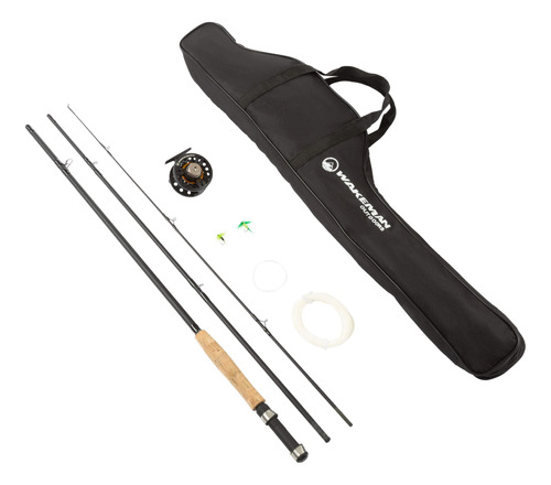 3-piece Fly Fishing Rod And Reel Combo Starter Kit - 97-inc.
