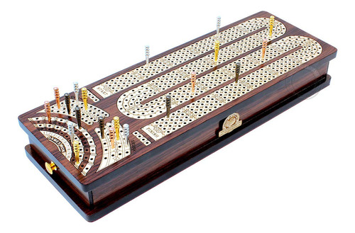 House Of Cribbage - Tabla De Cribbage Continua Con Incrusta.