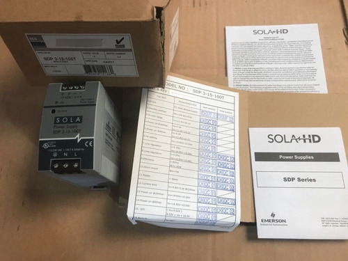 New Sola Hevi-duty Sdp 3-15-100t 15 Vdc 3.4 Amp Power Su Mmq
