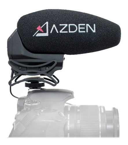 Microfone Shotgun Azden Smx-30 Estéreo / Mono Comutável Cor Preto