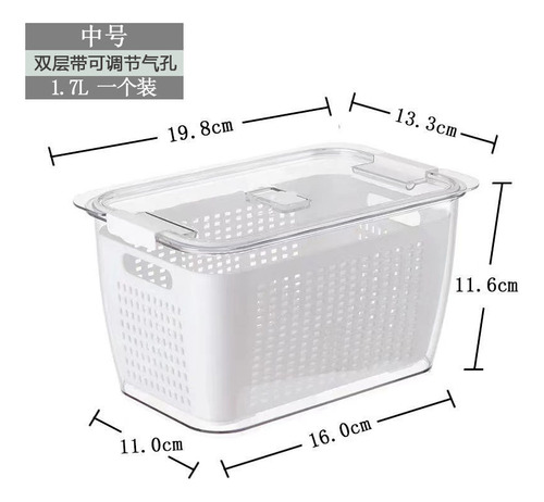 Cesta Escurridor De Cocina De Estilo Japonés De 2 Capas