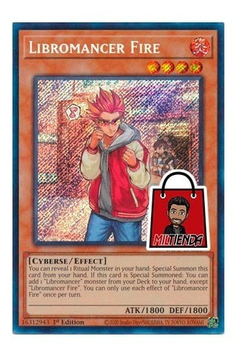 Libromancer Fire - Secret Rare - Miltienda - Yugioh