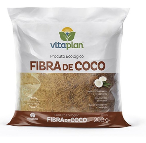 Fibra De Coco Vitaplan Produto Ecológico 200gr
