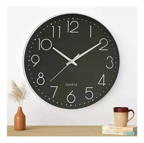 Reloj Pared Decorativo Redondo Hogar Silencioso 30 Cm