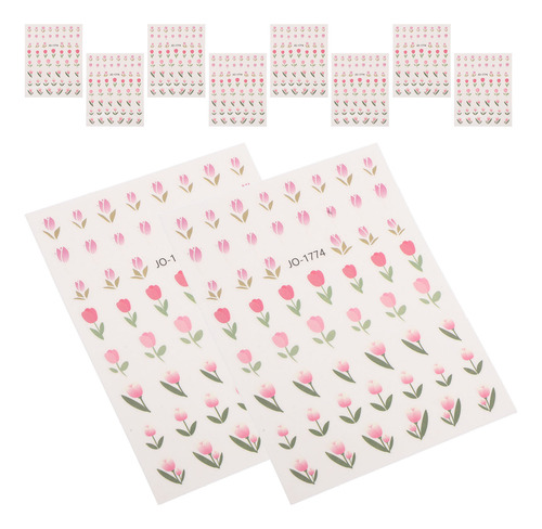 Adhesivos Autoadhesivos Para Uñas Con Forma De Tulipán, Esta