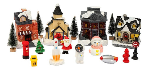 Cabaña Luminosa Navideña, Mini Kit De Pueblo Navideño