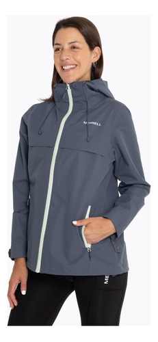 Chaqueta Impermeable Mujer Hardshell Azul Oscur Merrell