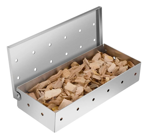 Accesorio Para 2 Parrillas: Caja De Humo, Acero Inoxidable,