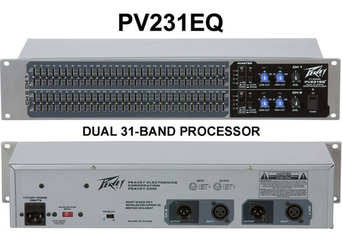 Imagen 3 de 10 de Peavey Pv 231 Eq Ecualizador Profesional 31 Bandas
