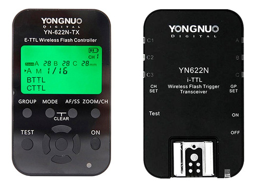 Radio Yongnuo Kit Yn622 Tx + Yn622 Ttl Canon Nikon Garantia