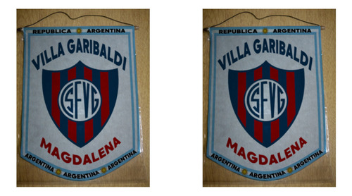 Banderin Grande 40cm Club Villa Garibaldi Magdalena