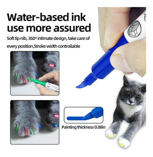 Set De Bolígrafos De Esmalte De Uñas Para Mascotas: Secado R